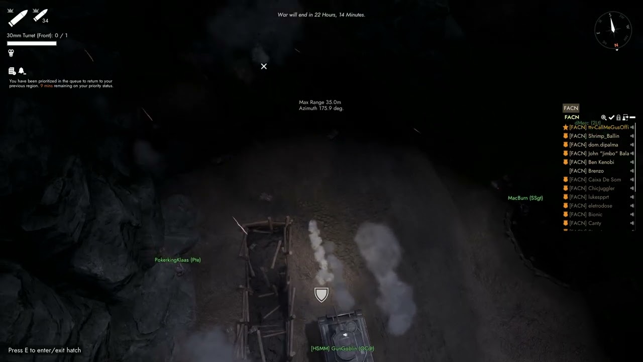 Foxhole war 131 drowned vale tankette kill