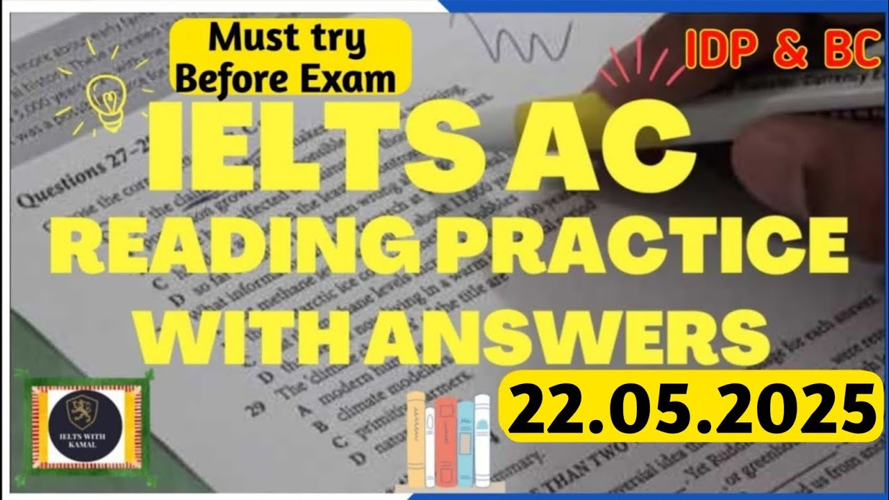 IELTS Reading practice test 2025 With Answers | 22.05.2025 | IELTS Reading Practice Test