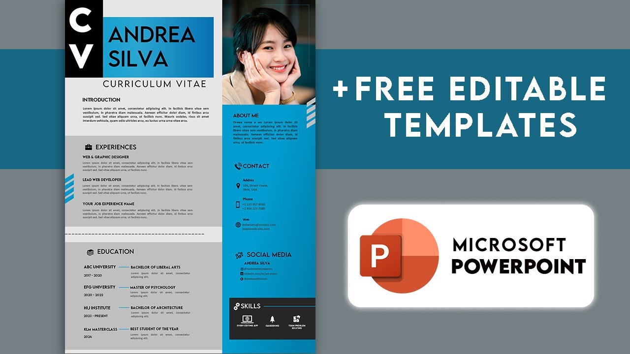 Создайте профессиональное резюме в PowerPoint + БЕСПЛАТНЫЙ ШАБЛОН!!!