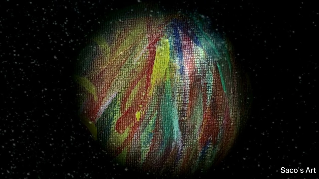 The earth, #sleepmusic, #acrylicpainting and #RelaxingMusic, #art, #relaxpainting, #painting, #art