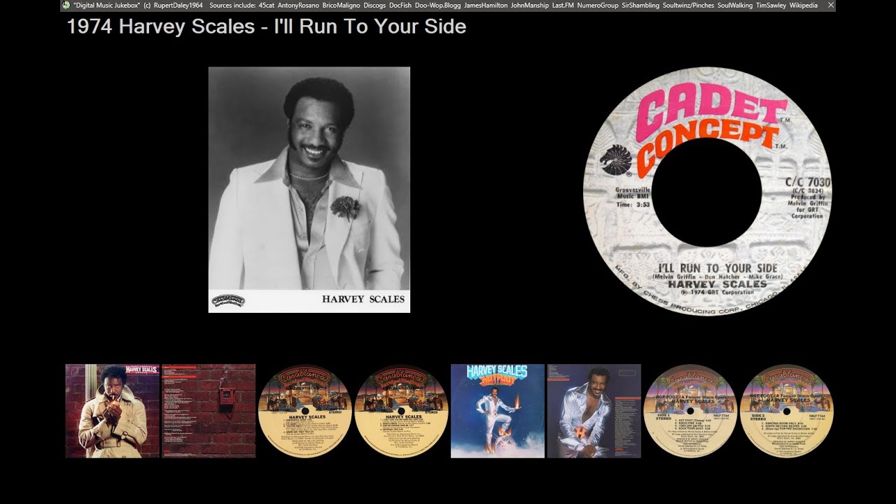 1974 SLOW: Harvey Scales - I'll Run To Your Side [CADET CONCEPT  7030]