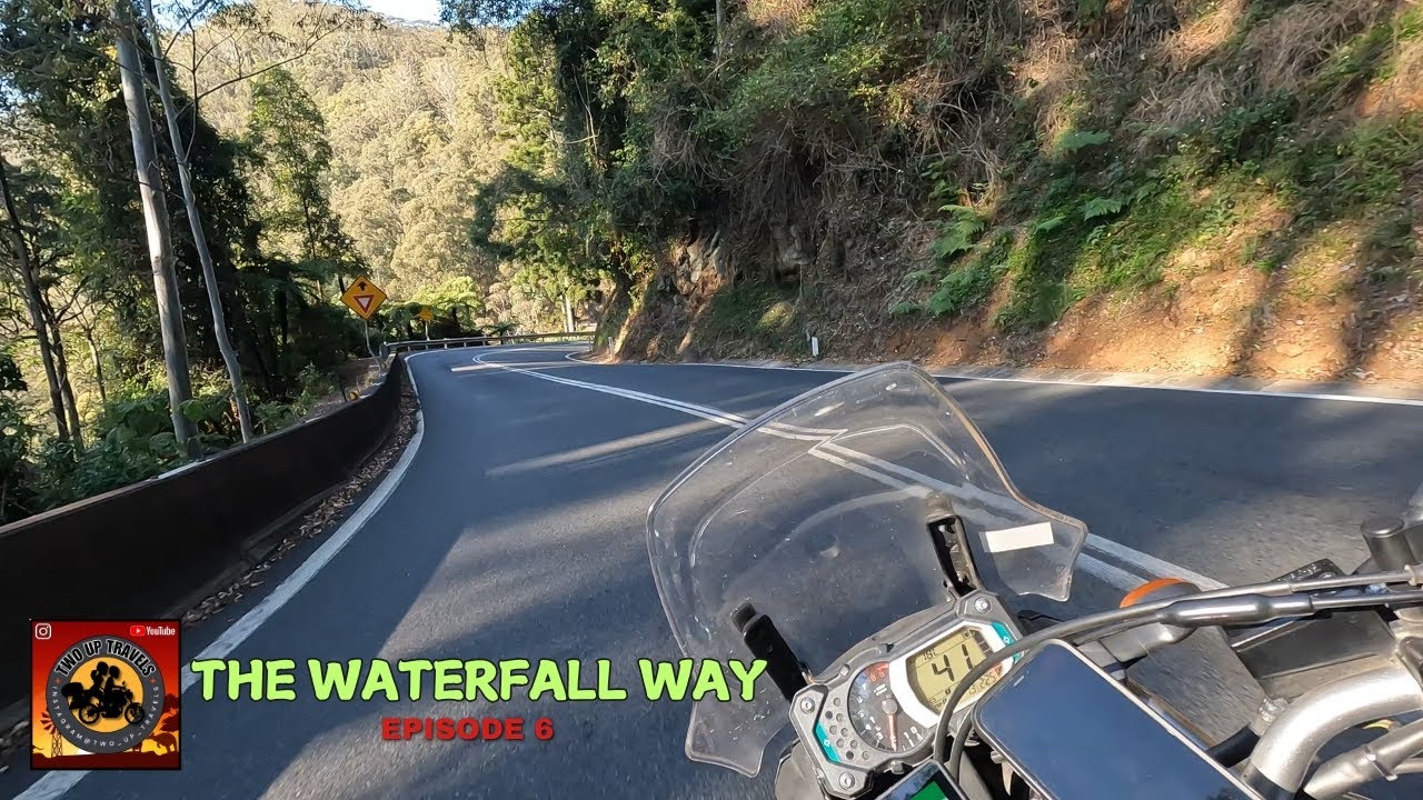 The Waterfall Way - Dorrigo to Bowraville. Snakes and crazy drivers Two Up Moto Adventure S4 Ep6