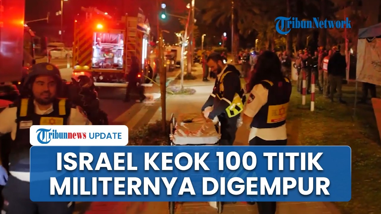 Detik-detik Iran Babat 100 Titik Militer Israel, Iron Dome Gagal Halau Serangan Besar-besaran IRGC