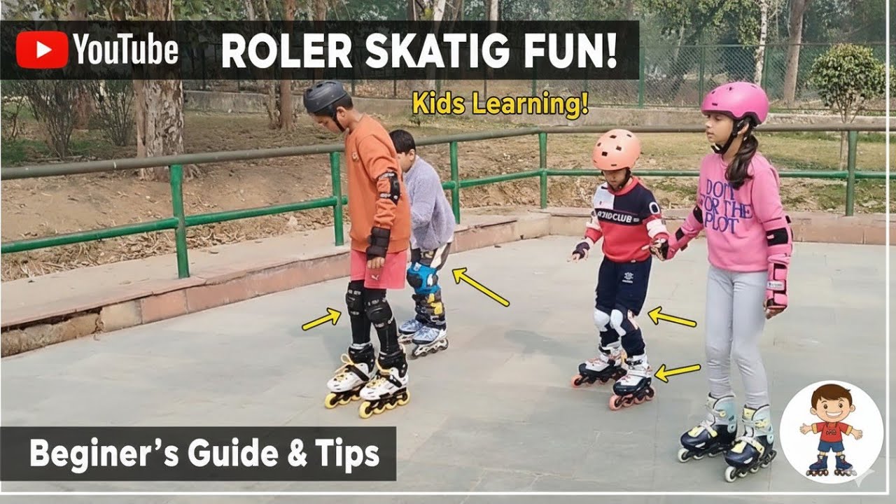 The best way to learn inline skate🥷 Day 03 new boy 