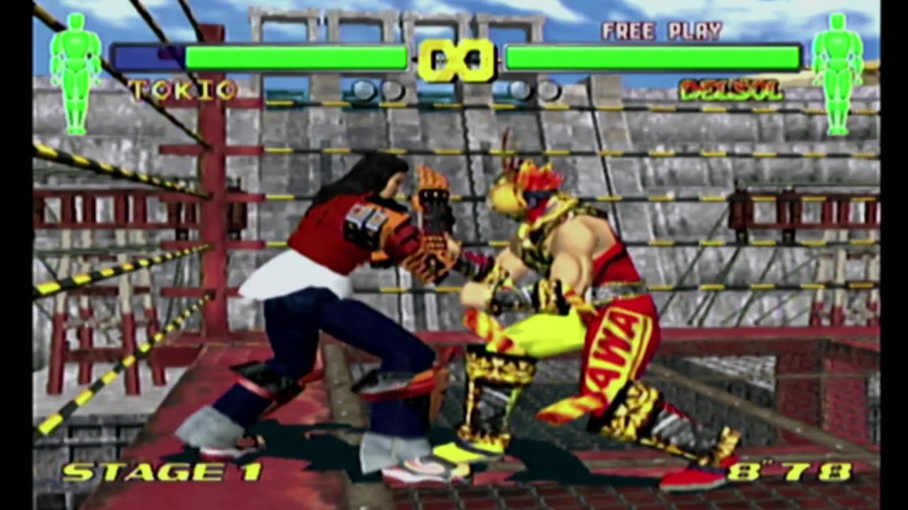 Fighting Vipers 2 Dreamcast Unlocking Del Sol - Randomly appears as Tokio's 1st Opponent Random Mode