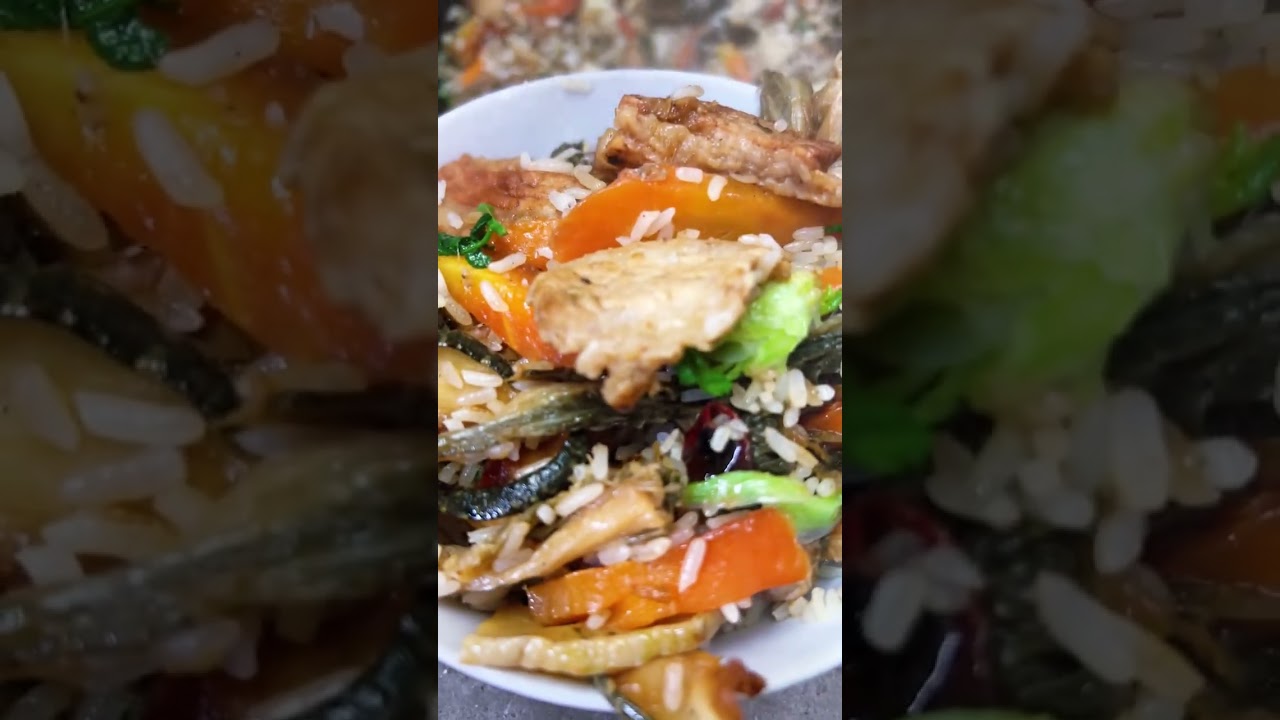 Henan-style dried vegetable Suoyi dried meat rice the meat is fragrant and moist the dried