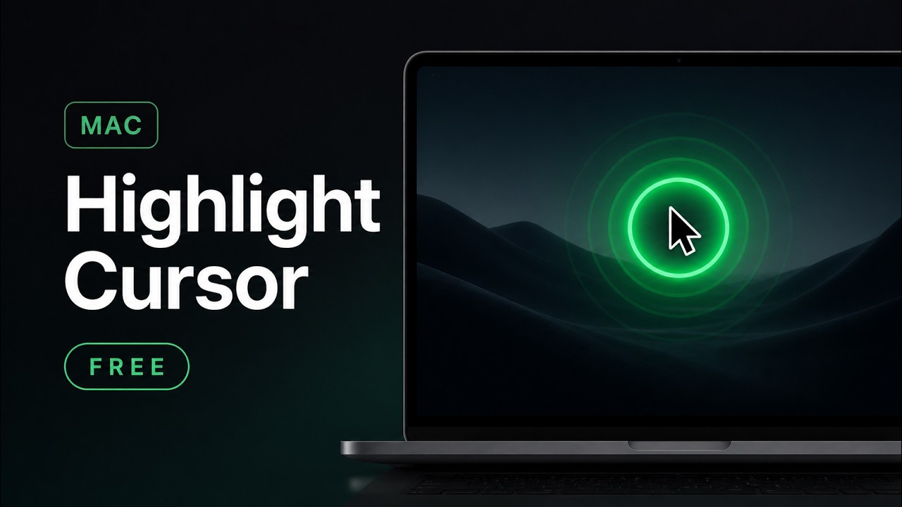 How to Highlight Your Cursor on Mac &mdash; FREE