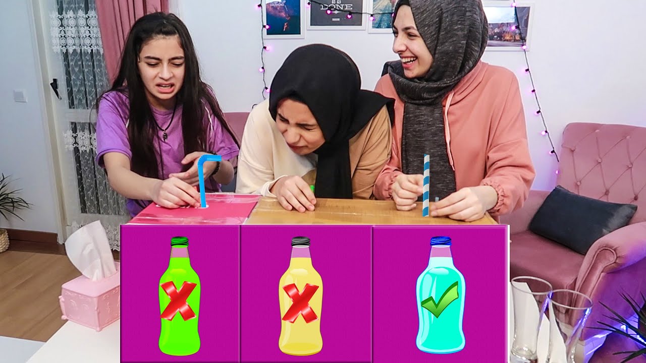 تحدي لا تختار العصير الغامض الغلط !!