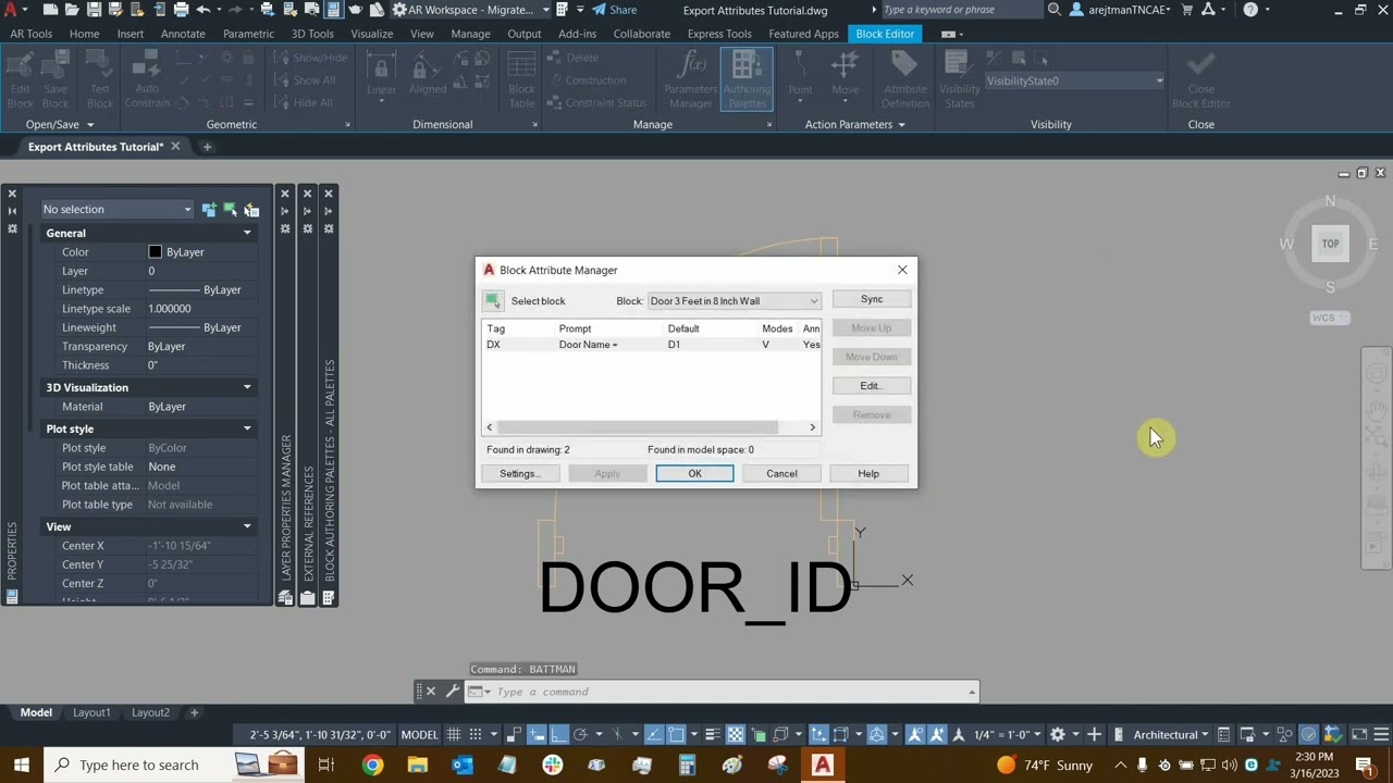 Create Attributes with AutoCAD - Part 2