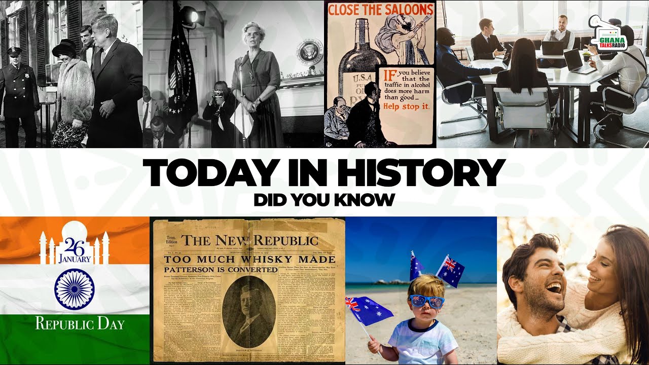 Today In History Jan 26 | Resident Kennedy appoints first female presidential physician,Spouse's Day