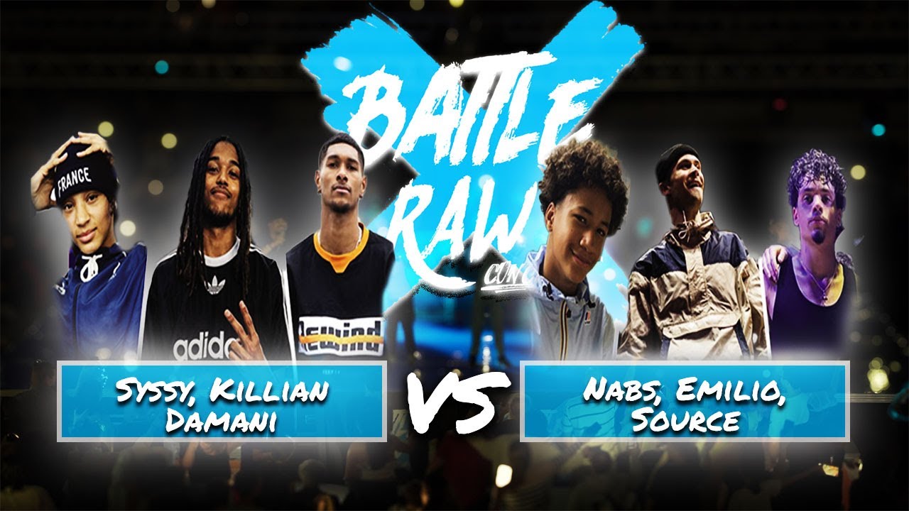 Battle Raw 2025 1/4: Syssy, Killian, Damani (Los Crapulos) VS Nabs, Emilio, Source (9000 Styles)