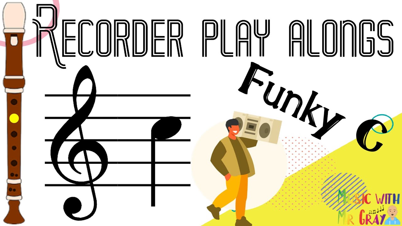 Recorder play along - 24. Funky C (C)