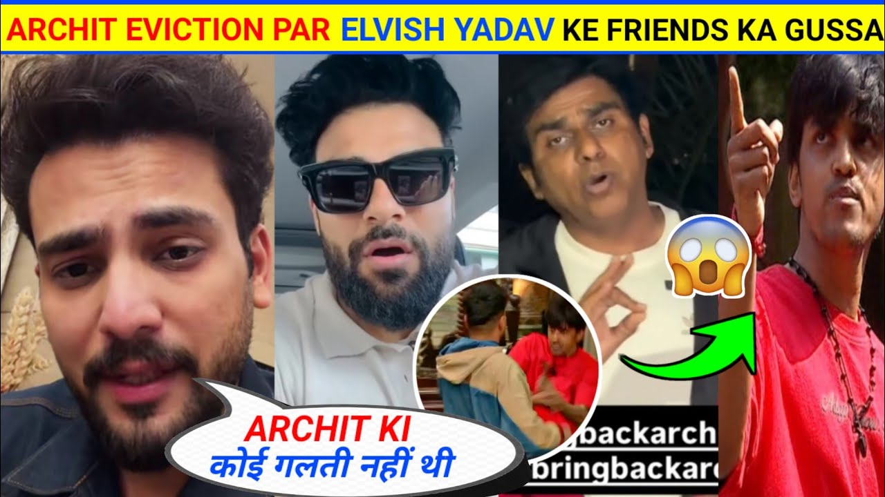 OMG😱| Archit Support Mein Elvish Yadav Friends ANGRY ON Maxtern & SUPPORT Archit