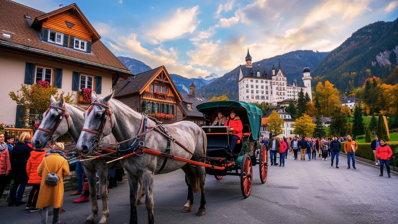 🍂 Fairytale Day Trip from Munich 😍 Walking Around Neuschwanstein Castle 4K 🇩🇪