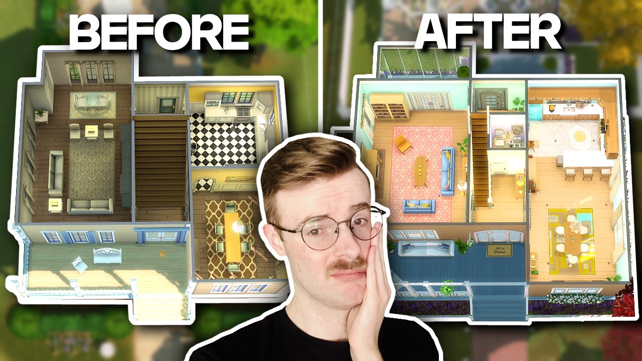 i tried to fix one of the UGLIEST houses in The Sims 4
