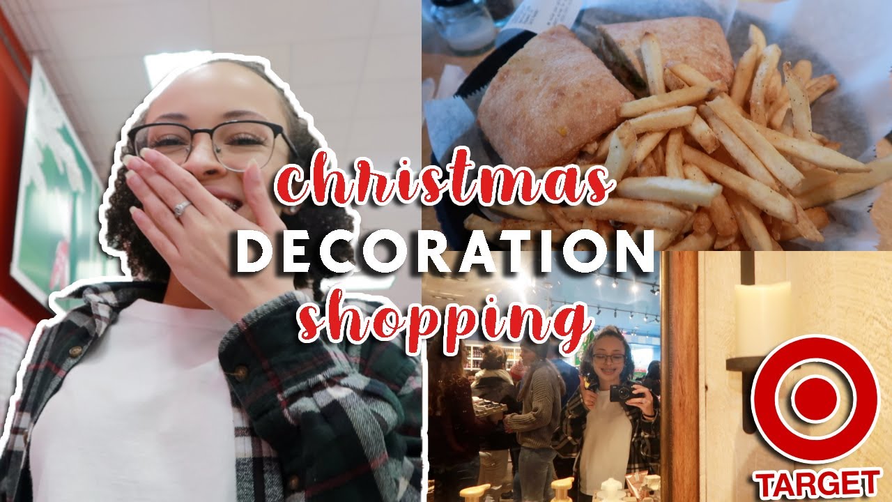 Come Christmas Decoration Shopping With Me! | Vlogmas Day 8 | aliyah simone