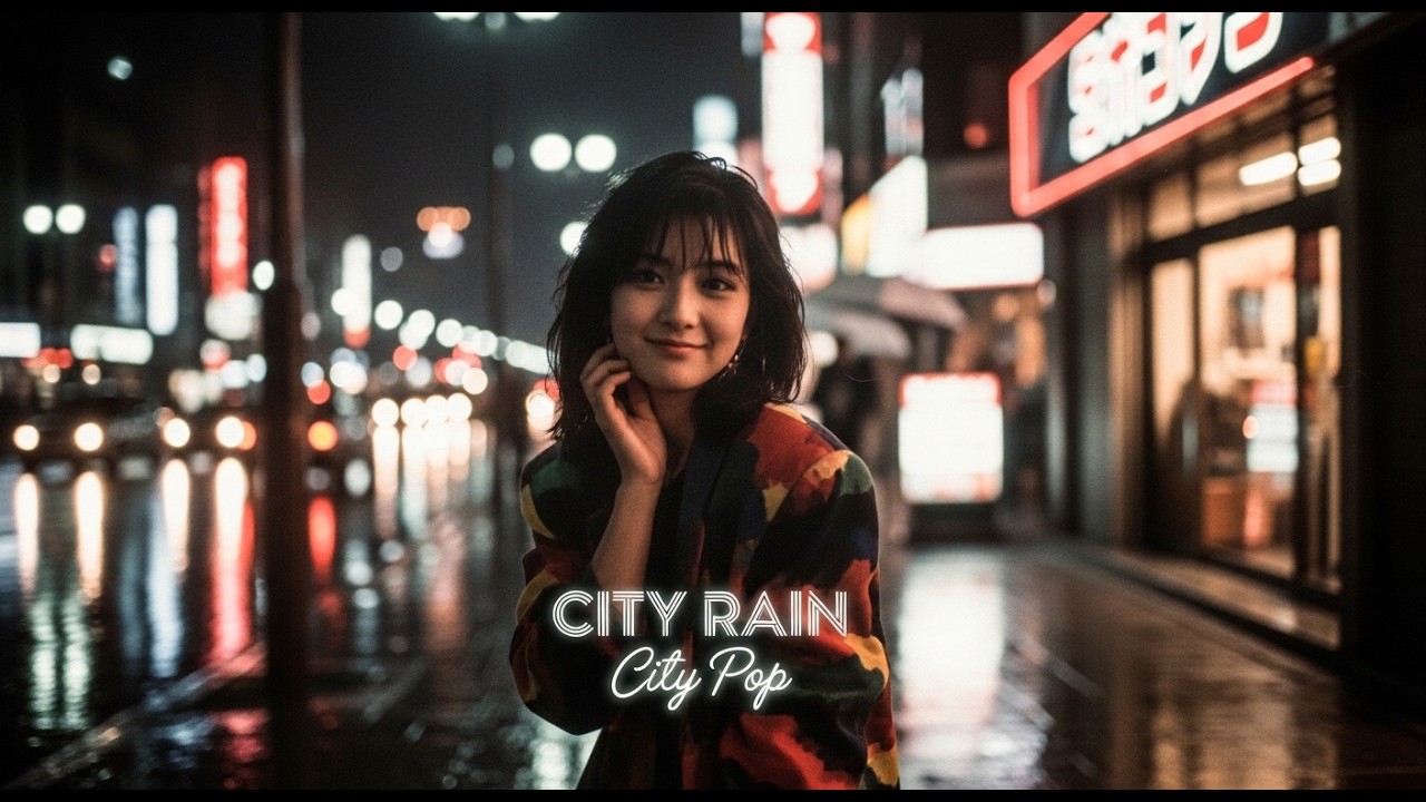 City Pop Rainy Night Mood - City Rain Drizzle (1 Hour Mix)