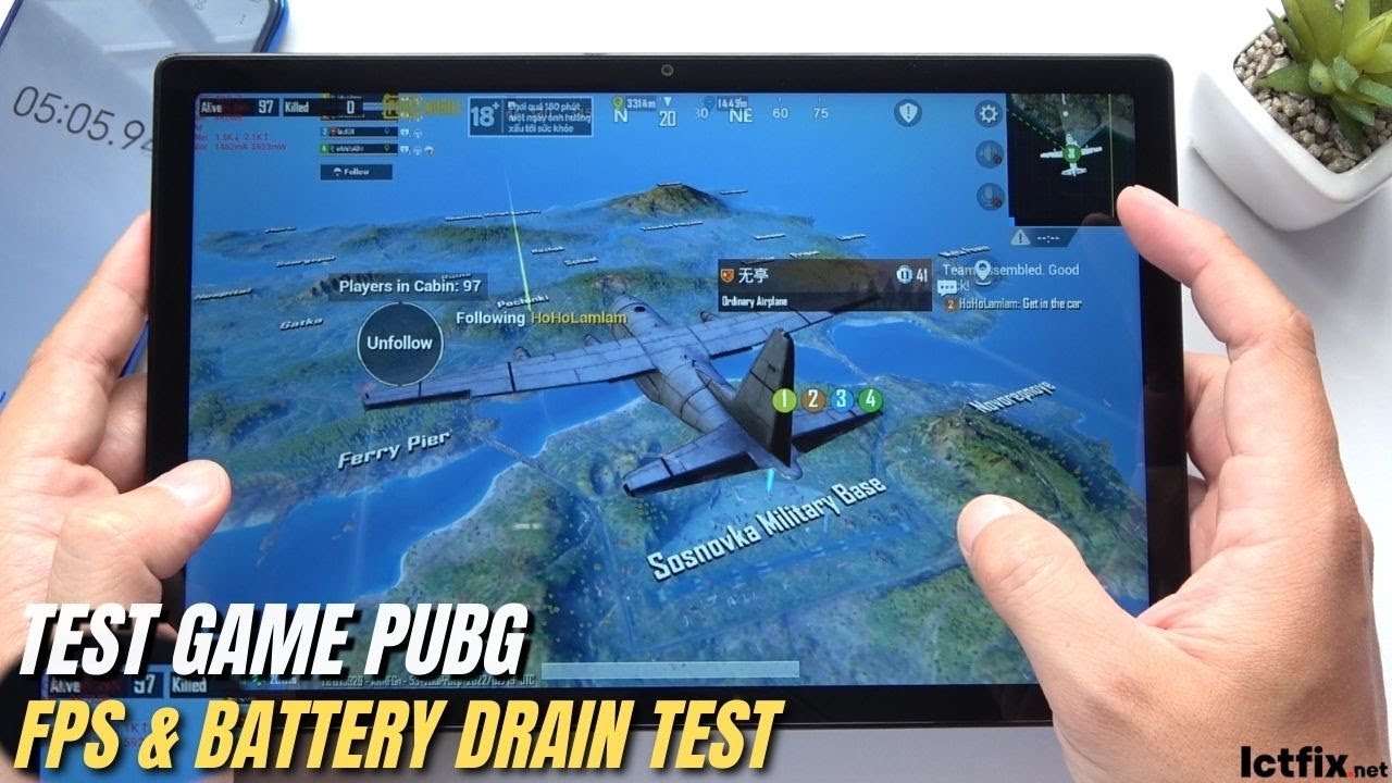 Samsung Galaxy Tab A8 2022 PUBG Gaming test | Gameplay and Battery Drain test