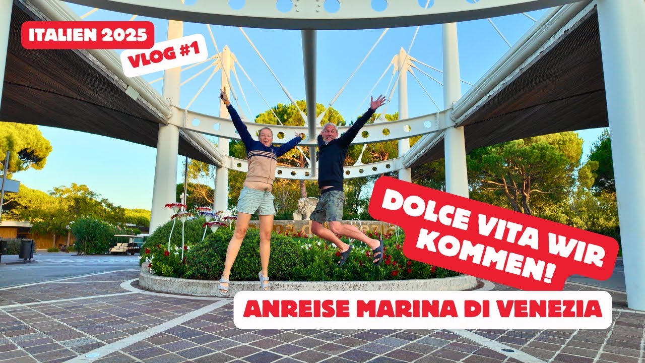 Auf ins Dolce Vita! 🇮🇹  Unsere Anreise zum Camping Marina di Venezia. Start in den Italien-Urlaub