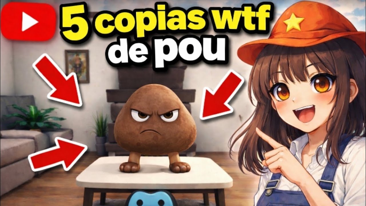 5 COPIAS WTF DE POU 😱 || nutsita