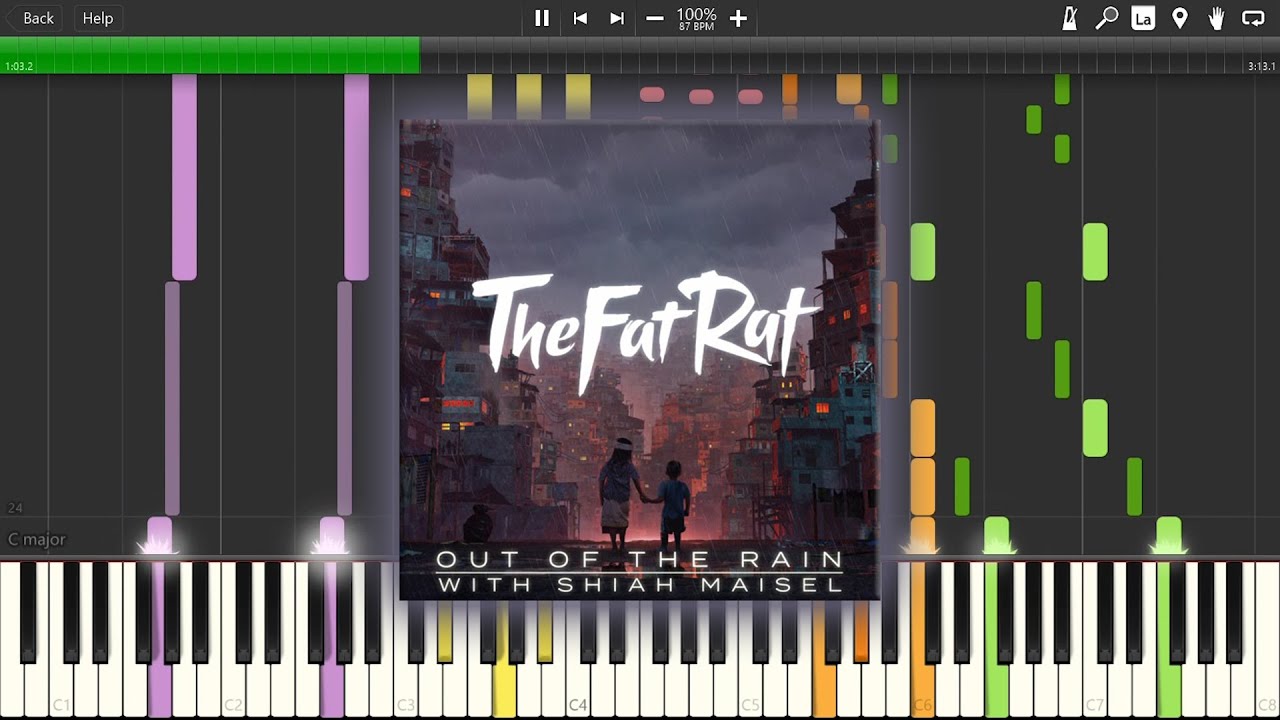TheFatRat & Shiah Maisel - Out Of The Rain [Chapter 1] (Synthesia Piano Cover)