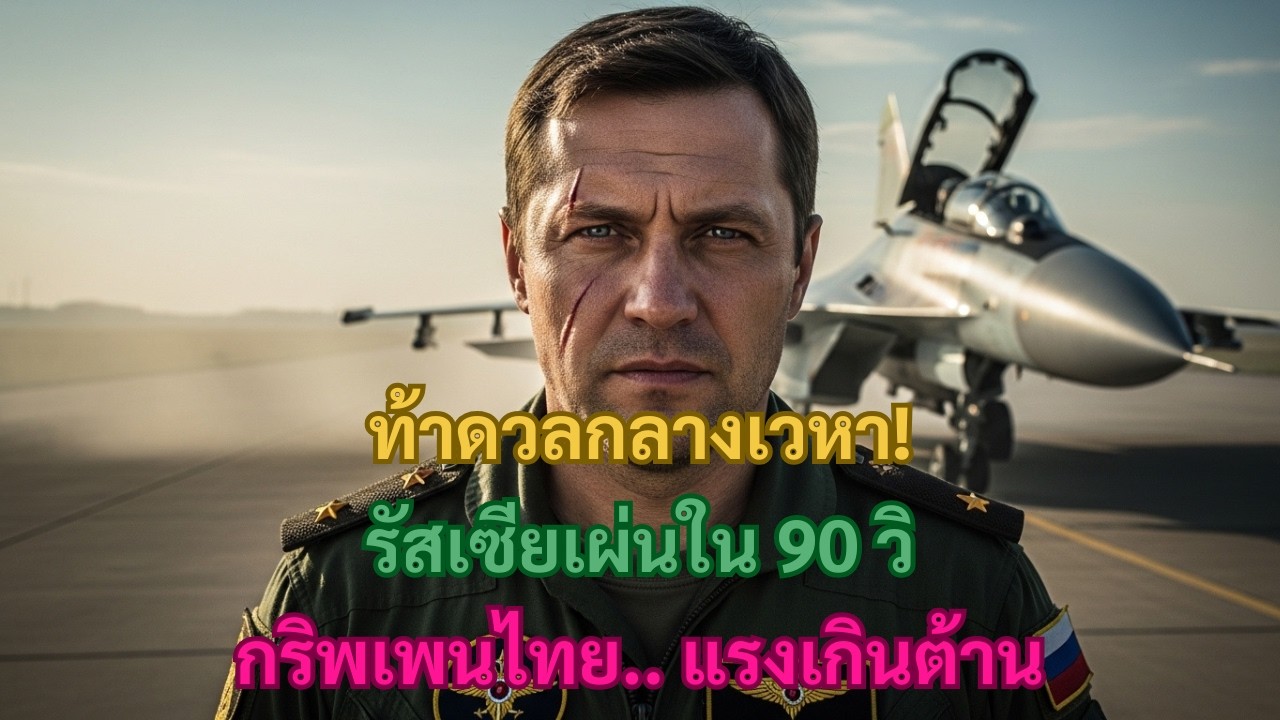 นักบินรัสเซียท้าดวลกลางอากาศ 90 วินาทีต้องเผ่นหนี เจอวงเลี้ยวพิฆาตของกริพเพนไทยจนโลกตะลึง!
