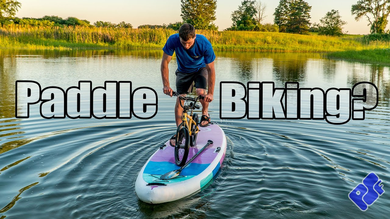 Standup Paddle Board Exploring, Racing and Biking (?) on an ISUP from Outdoor Master