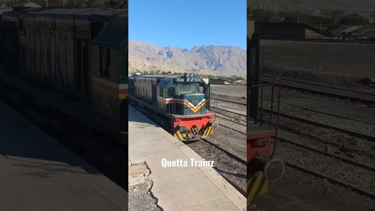 Mach Railway station Depature Jaffar express #pakistanrailways #balochistan