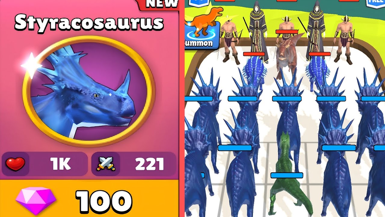 Max Level in Merge Master: Styracosaurus Dinosaur Fusion Game
