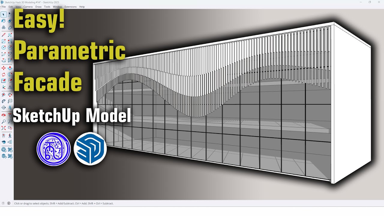 Parametric Facade Design in SketchUp | Wave-Like Surfaces with Curviloft