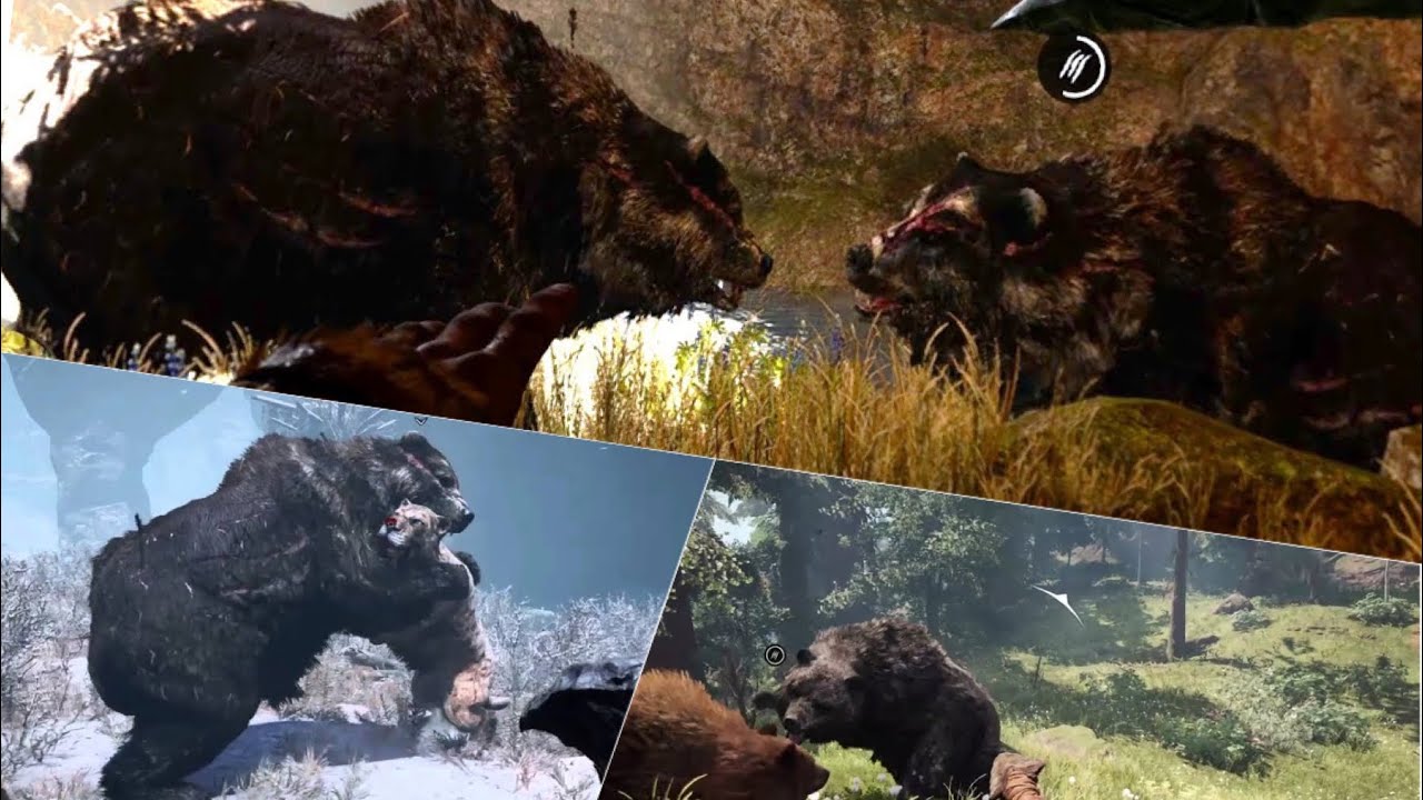 GREAT SCAR BEAR Vs ALL DAMN BEASTS| Far Cry Primal Gameplay