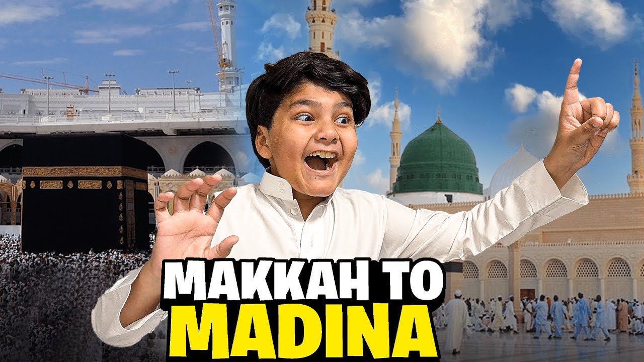 MAKKAH TO MADINA BY ROAD 😱 || ALHAMDILILLAH MADINA POUNCH GAYE 😱 || 