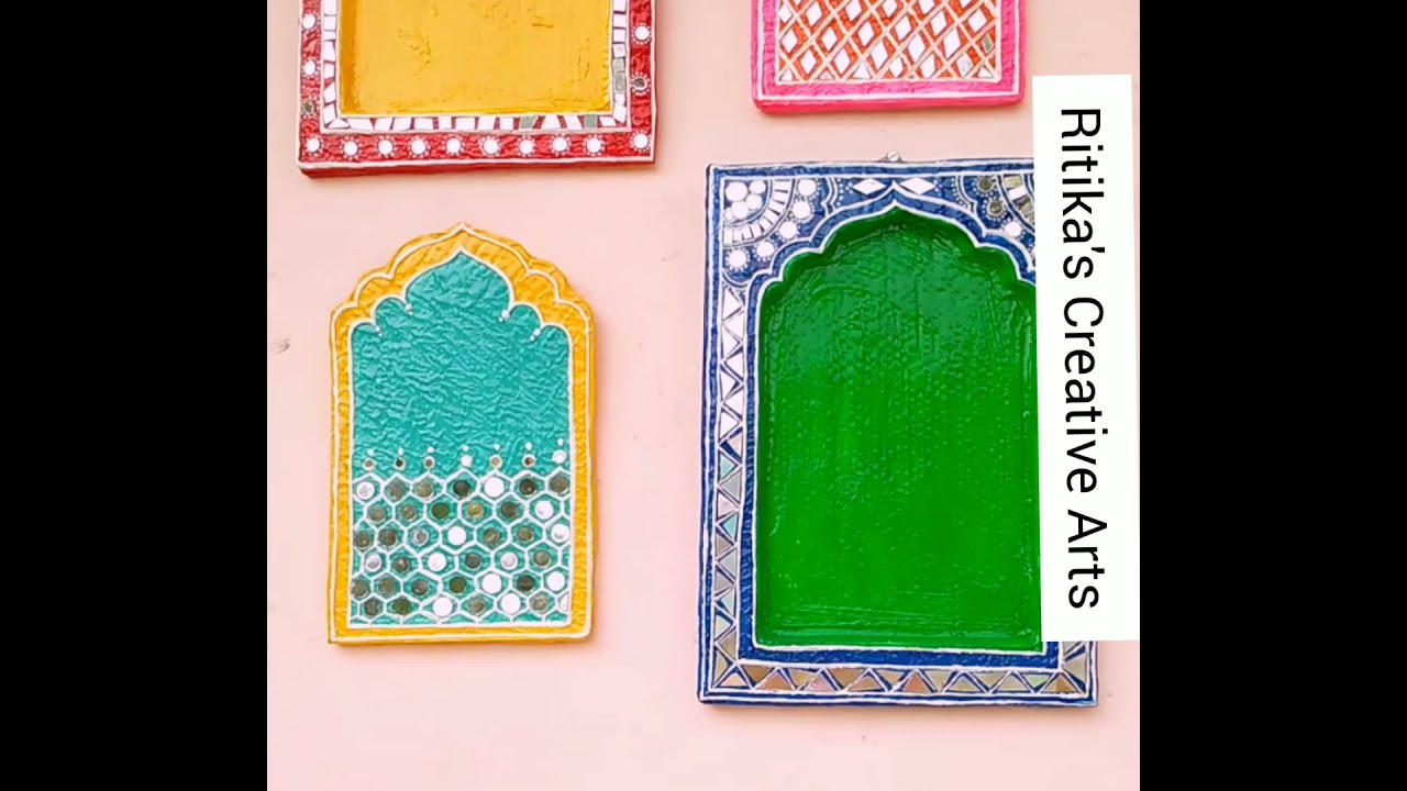 😱😱Jharokha wall decor from waste cardboard #subscribe #trend #easyjharokhatechnique #viral #trending