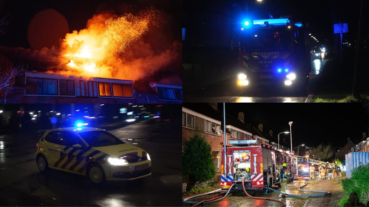 Grote uitslaande brand in sloopwoning Gorinchem
