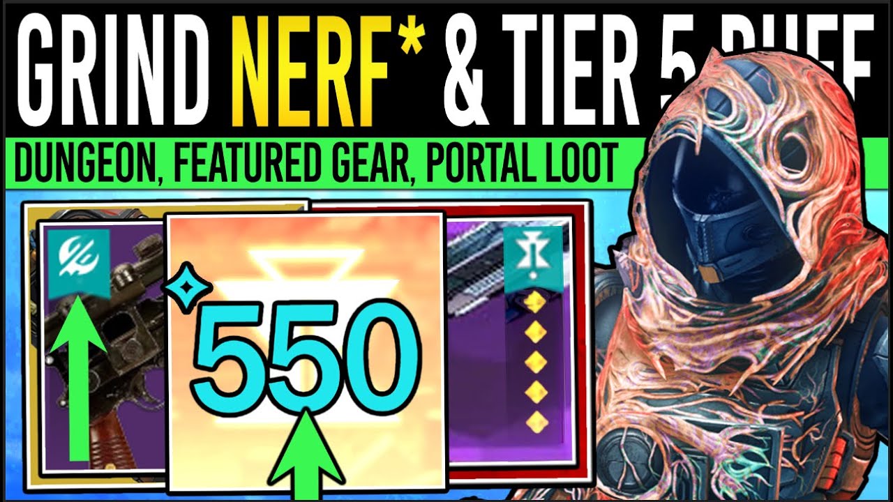 Destiny 2: POWER CHANGES & TIER 5 BUFFS! Big UPDATE, Featured Gear, New Armor, Dungeon Loot, Reworks