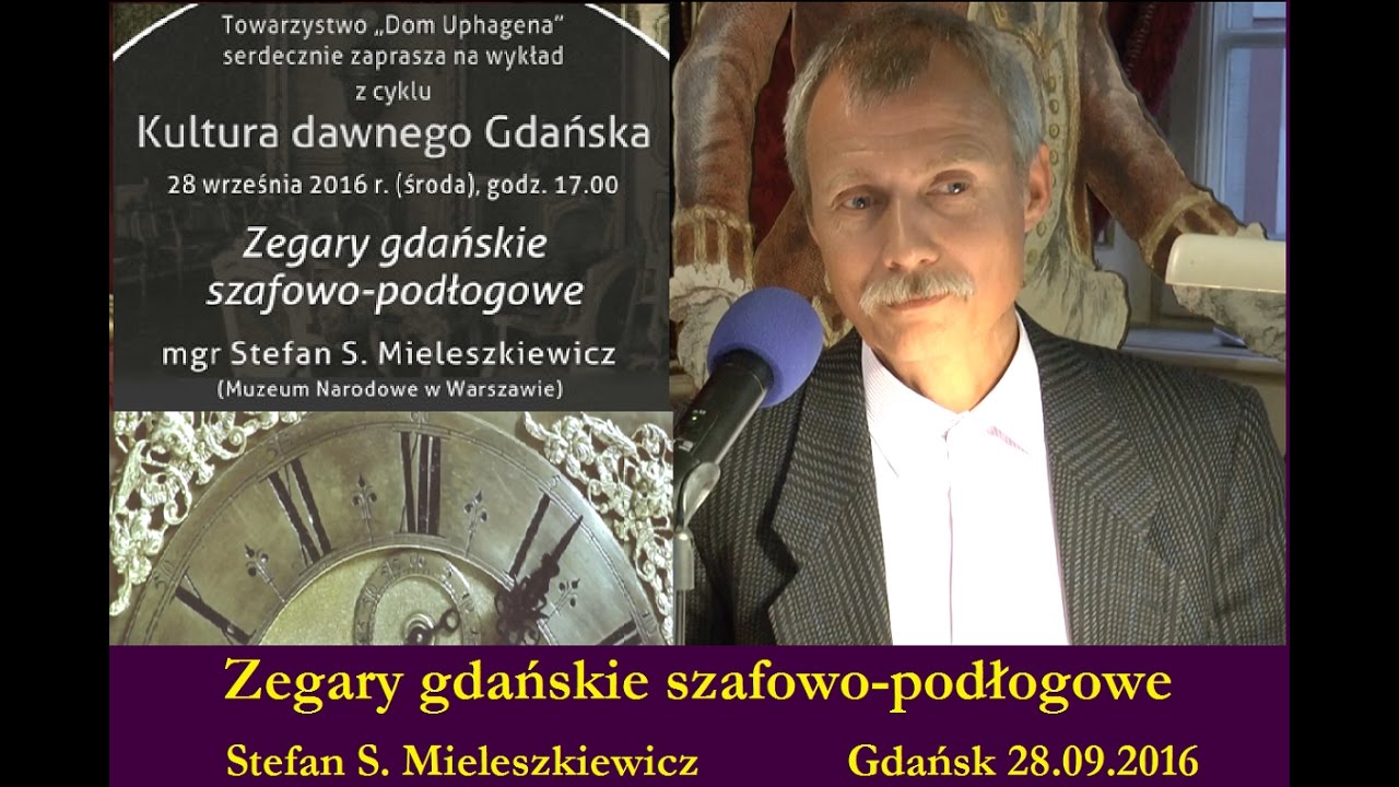 Zegary gdańskie szafowo-podłogowe. Dom Uphagena 28.09.2016