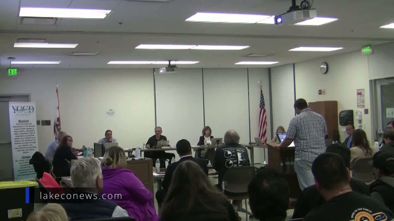 Yuba Community College Board of Tustees Meeting October 9 2023 Clearlake campus