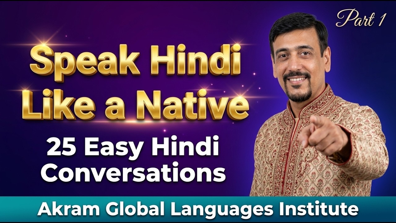 Speak Hindi Like a Native | 25 Easy Hindi Conversations | Beginners