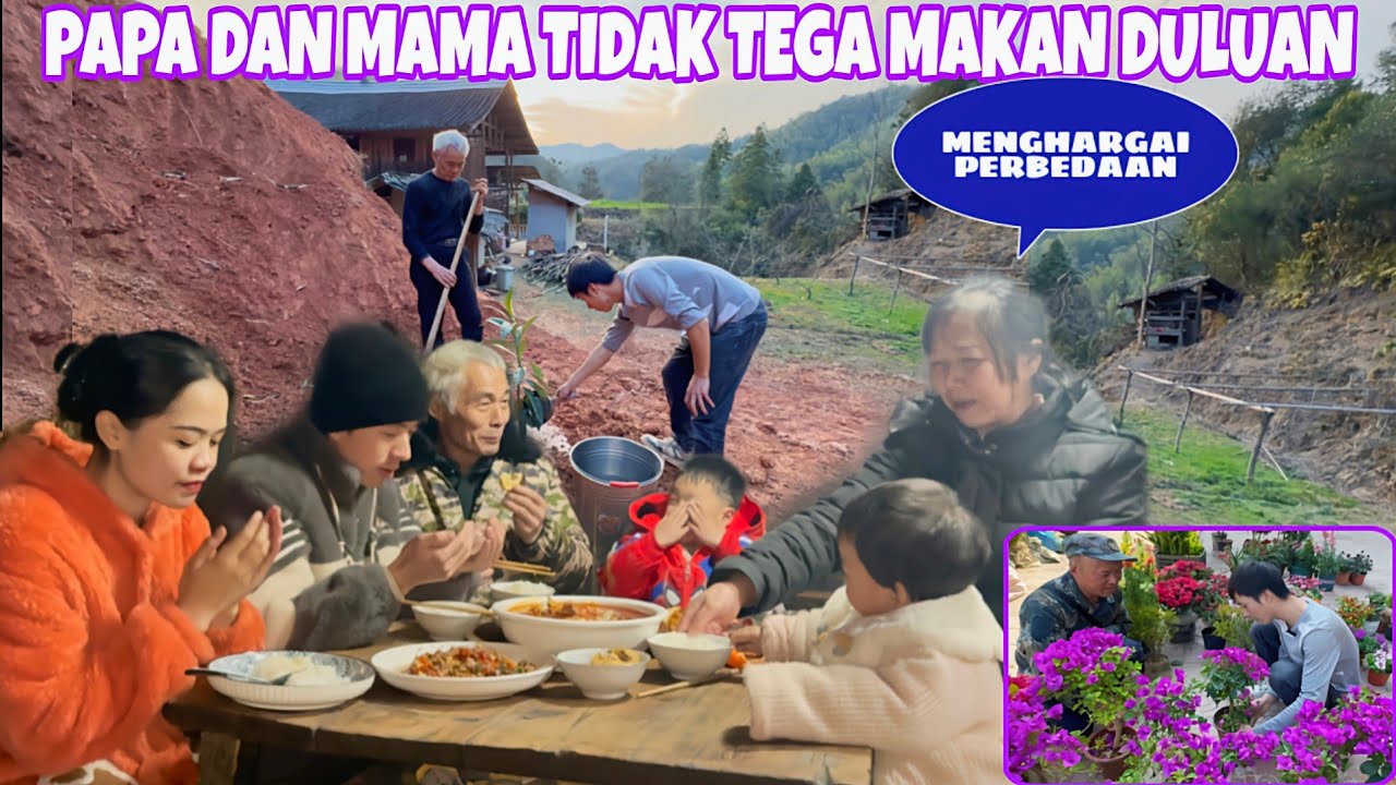 MAMA DAN PAPA MENUNGGU BERBUKA BERSAMA, WAKTUNYA TANAM BERBAGAI MACAM BUAH BUAHAN DI KEBUN