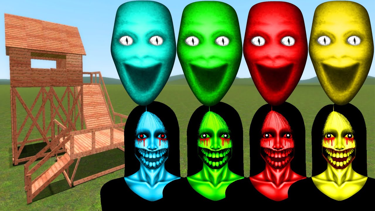 Juggler, Kuchisake Onna Vs Towers In Garry's Mod (Part 2)