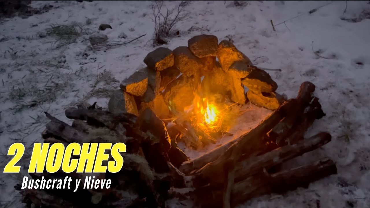 ¡SORPRESA bajo la Nieve! 2 noches Bushcraft en patagonia (17)