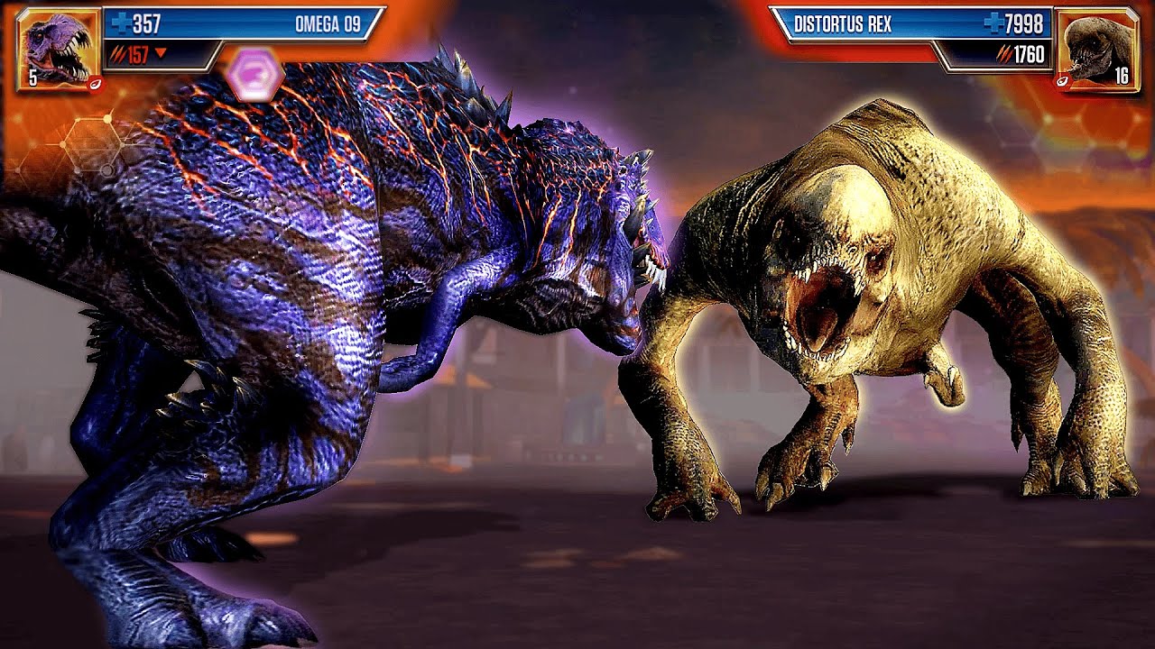 NEW DISTORTUS REX !!!  BOSS RAID IN JURASSIC WORLD THE GAME