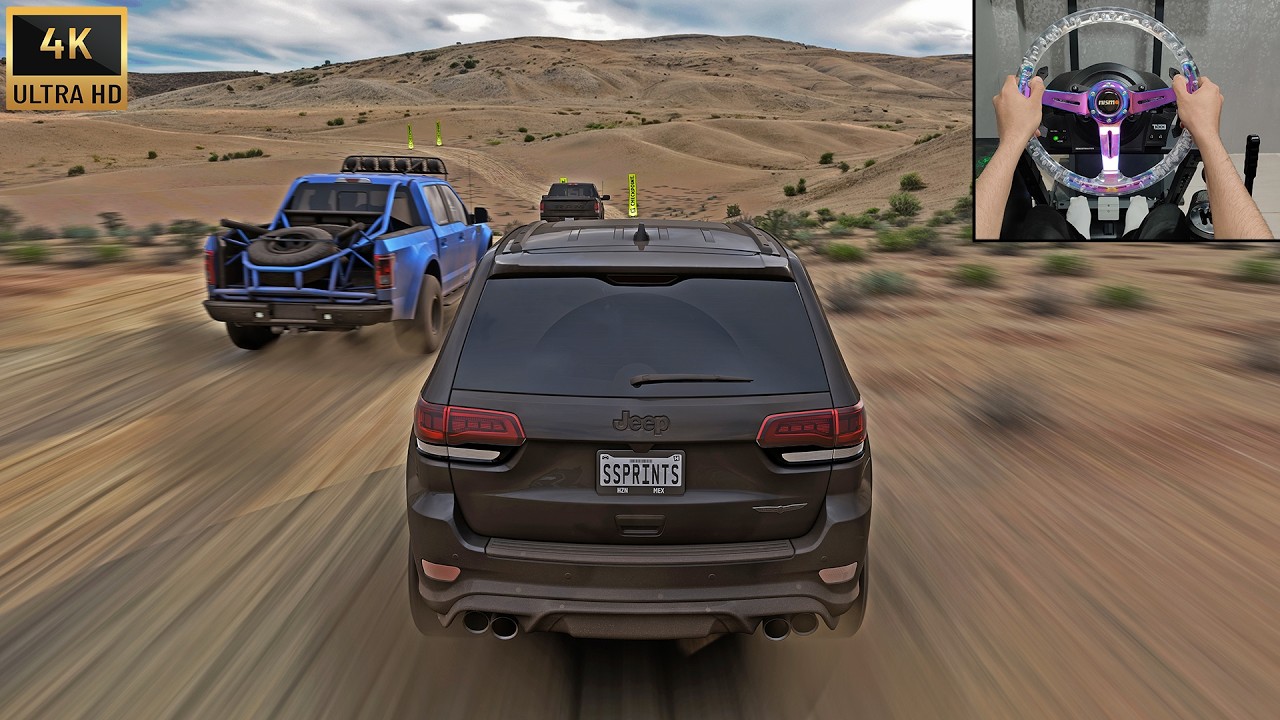 900HP Jeep Trackhawk VS 4X4 Offroad Cars | Forza Horizon 5 Steering Wheel