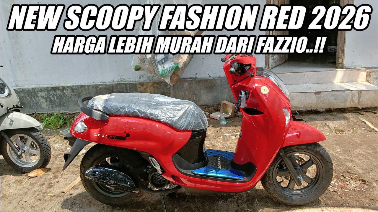 HARGA TERBARU NEW SCOOPY FASHION 2026 MERAH!! BISA DP 500RB