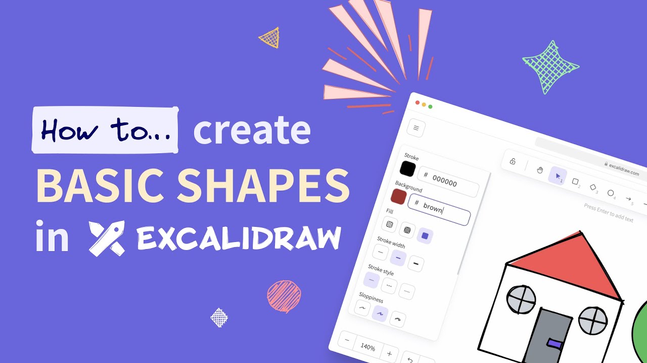 💡 How to create BASIC SHAPES in Excalidraw 👀 | TUTORIAL #1