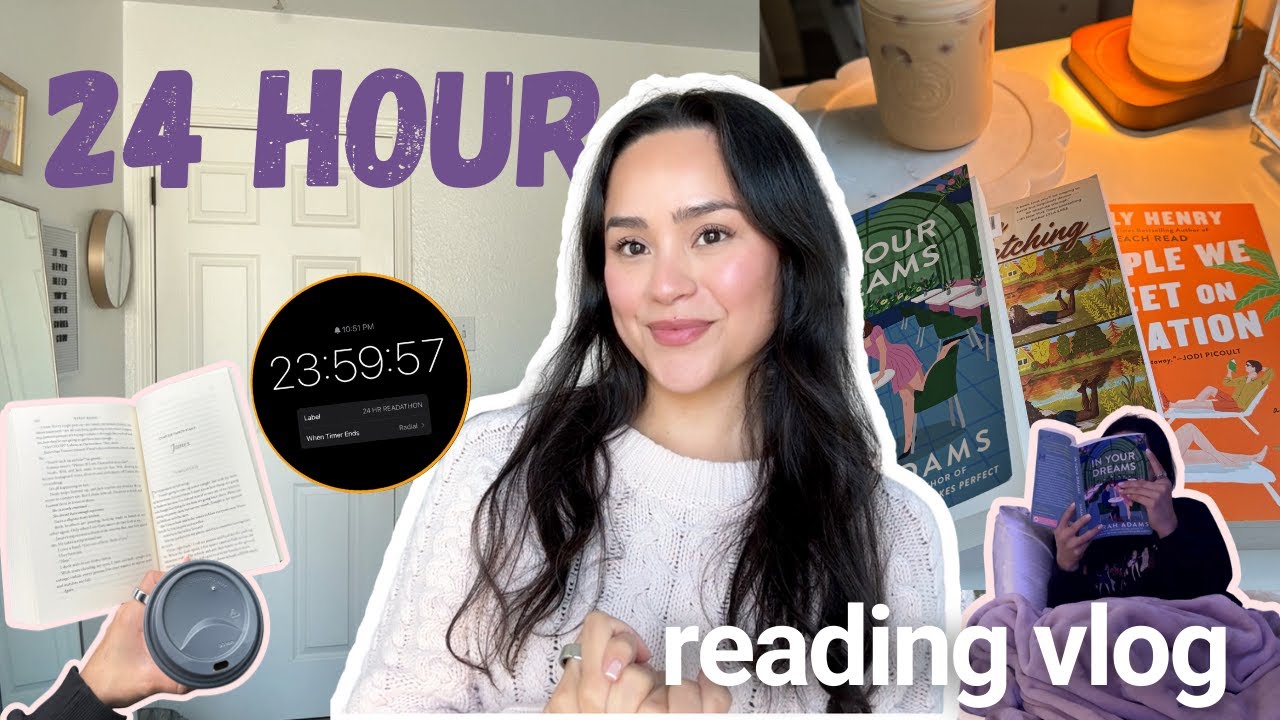 how much can i read in 24 hours? 📚⏱️ 24 hour readathon reading vlog
