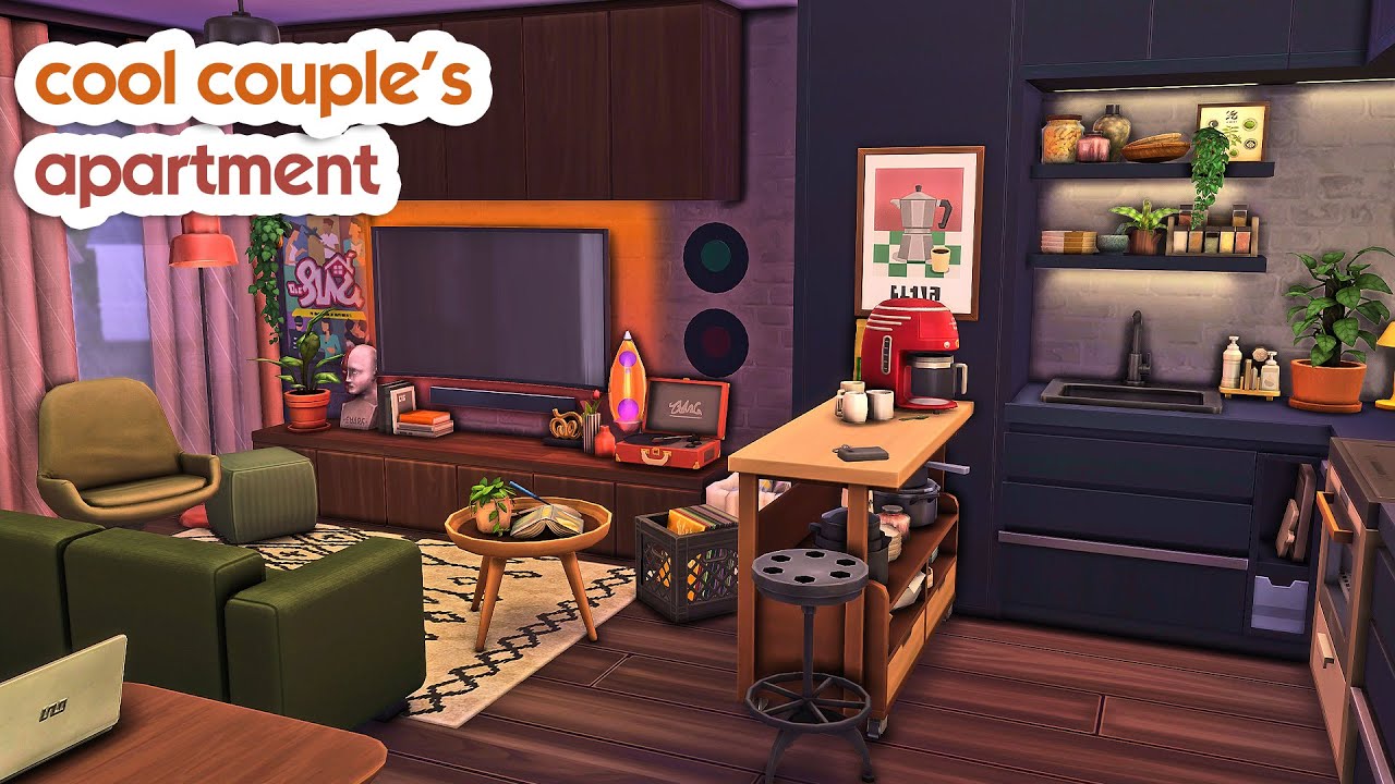 Cool Couple's Apartment | The Sims 4 Speed Build