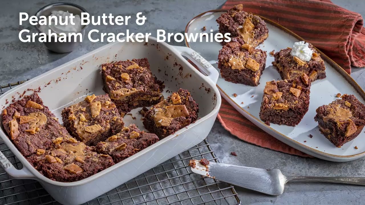 Peanut Butter & Graham Cracker Brownies