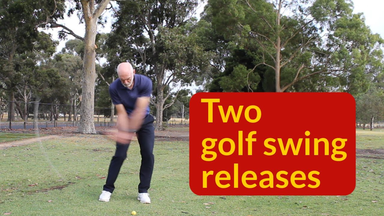 Golf swing release hands