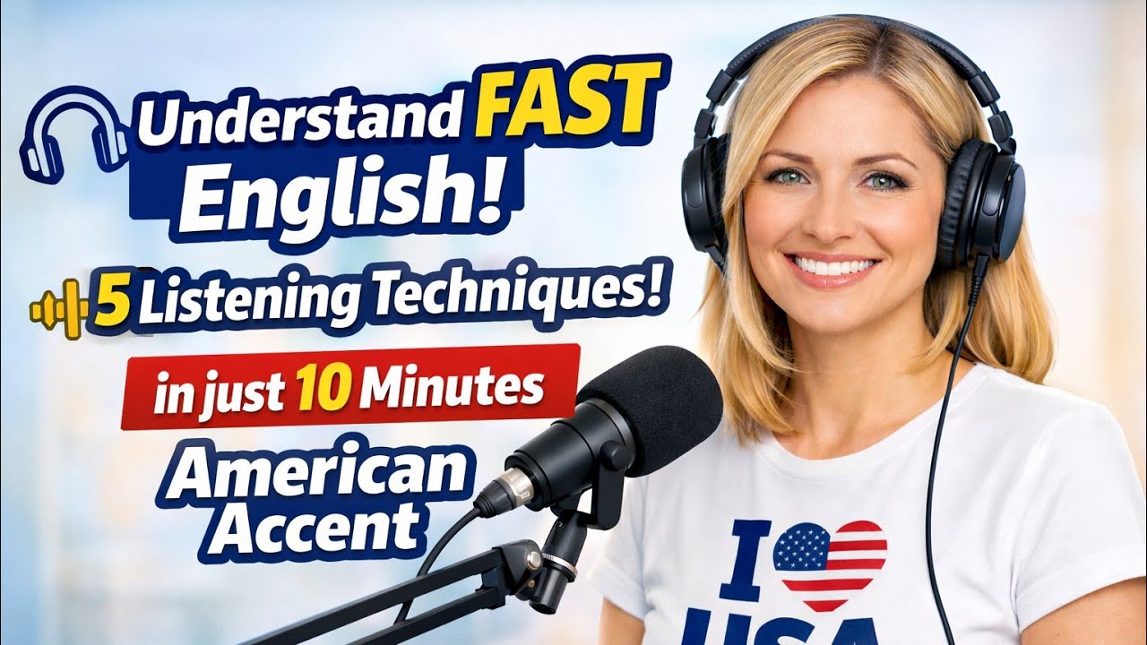 Understand slow english podcast Fast English | 5 Listening Tips for Beginners